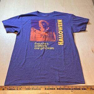 John Carpenters Halloween Mens Neon Purple Heather Short Sleeve T-Shirt Size‎ M